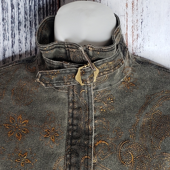 Seta Max Distressed Boling Embellished Jacket - Picture 8 of 16